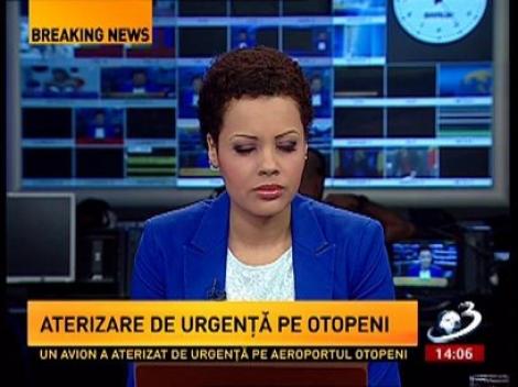 Aterizare de urgenţă pe Aeroportul Otopeni în urma unui conflict izbugnit în interior