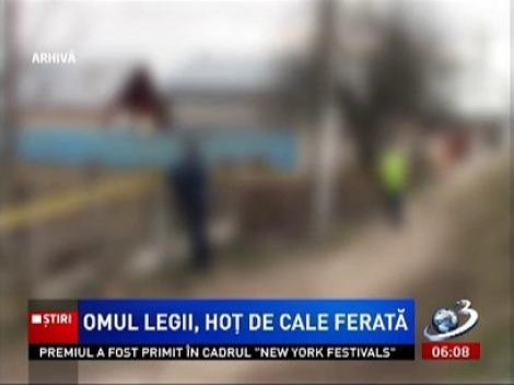 Polițist prins la furat de cale ferată, într-o comună din Constanța