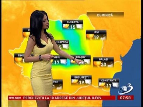 Prognoza meteo pentru următoarele zile!