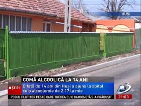 Fată de 14 ani, în comă alcoolică