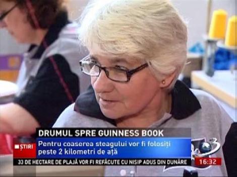 Drumul spre Guinness Book! Steagul României cel mai mare drapel din lume