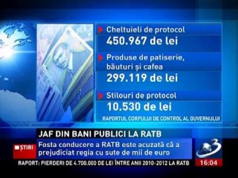 Jaf din bani publici la RATB