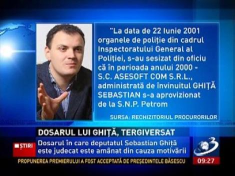 Dosarul lui Ghiţă, tergiversat