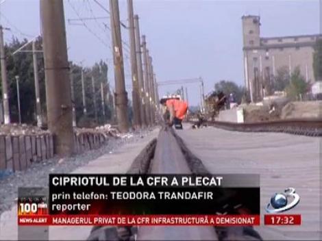 Managerul privat de la CFR Infrastructură a demisionat