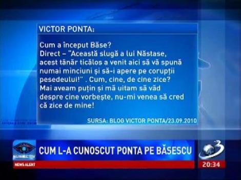 Victor Ponta povestşte cum l-a cunoscut pe Traian Băsescu: A venit la mine de parcă eram vechi prieteni, m-a luat direct cu bancuri, a hăhăit în stilul caracteristic şi m-a bătut de câteva ori pe spate!