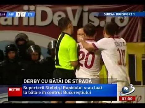 Derby cu scandal în Giuleşti. Fotbaliştii au sărit la bătaie pe teren