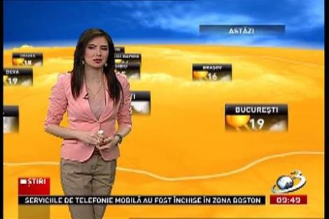 Iulia Zgripcea vă prezintă cum va fi vremea în zilele următoare