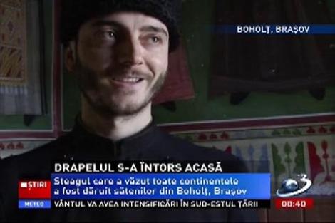 Drapelul care a făcut înconjorul lumii a ajuns într-un sat din Braşov