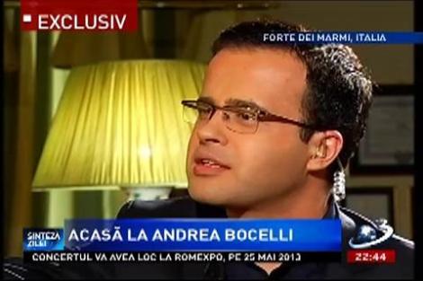 Andrea Bocelli face o dedicaţie muzicală tuturor românilor