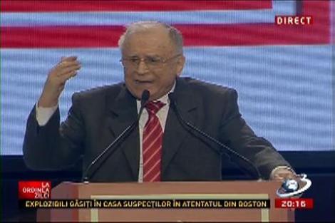 Ion Iliescu, declarații la congresul PSD