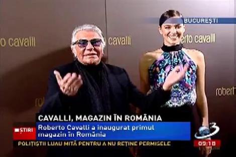 Iubita lui Ronaldo, în România, la deschiderea primului magazin Cavalli
