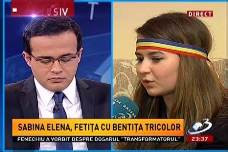 Sinteza Zilei: Eleva cu bentiţa, despre ceea ce înseamnă tricolorul pentru ea