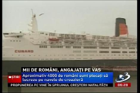 Tot mai mulţi români aleg să lucreze pe vasele de croazieră