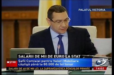 Victor Ponta despre salariile de mii de euro pe care unii angajaţi de la companiile de stat le primesc