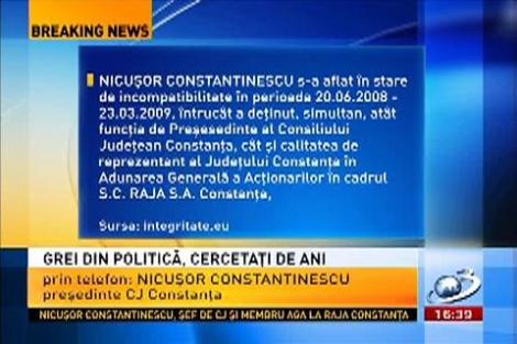 Nicuşor Constantinescu: ANI, poliţia politică a lui Traian Băsescu, face un abuz