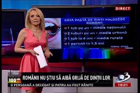 100 de Minute: Românii nu ştiu să aibă grijă de dinţii lor