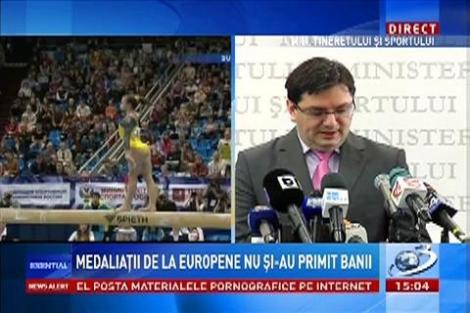 Gimnaştii medaliaţi de la Europene nu şi-au primit banii