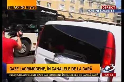 Ceartă ca la uşa cortului între oamenii străzii din Gara de Nord şi jandarmi