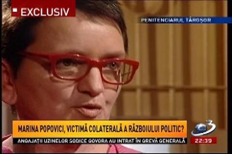 Marina Popovici, despre stările în care trece o persoană nevinovată în închisoare