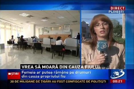 Bolnavă de cancer, soţia fostului fotbalist Nae Ionescu ameninţă că se va sinucide dacă banca îi va lua casa, după ce propriul fiu a pus gaj pe apartamentul ei