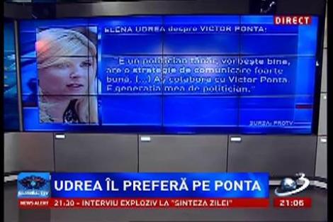 Udrea îl preferă pe Ponta
