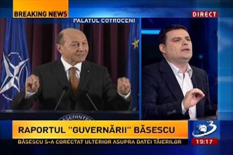 Radu Tudor: Băsescu trăieşte din cifre şi grafice. Nu vede preţul plătit de români pentru politica sa "aventurieră"