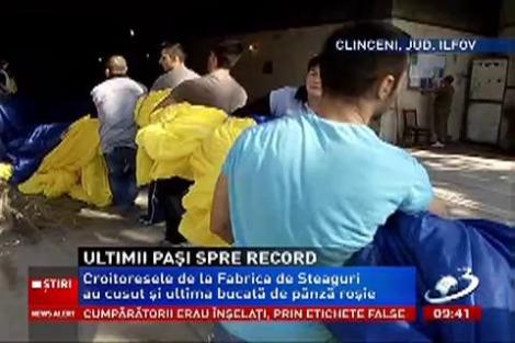 Cel mai mare steag din lume este aproape gata!