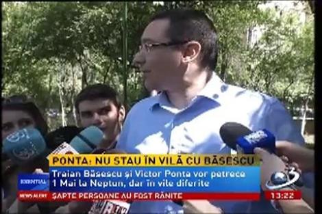 Traian Băsescu şi Victor Ponta petrec 1 Mai la Neptut, dar în vile diferite