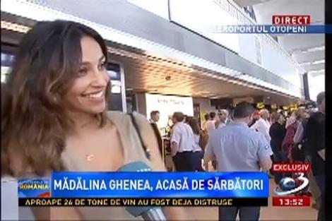Mădălinea Ghenea a sosit în România pentru a petrece sărbătorile