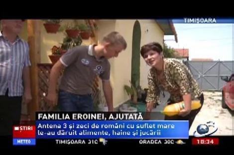 Familia eroinei din Timiş, ajutată