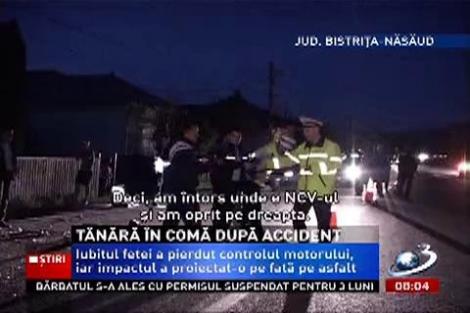 O adolescentă din judeţul Bistriţa-Năsăud, victimă a unui grav accident de motocicletă