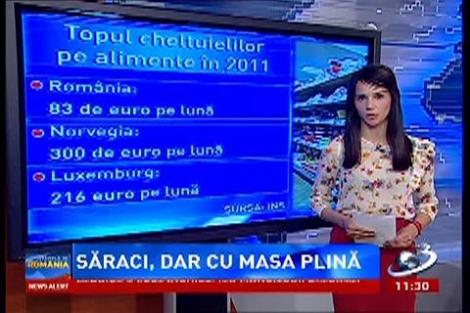 Săraci, dar cu masa plină