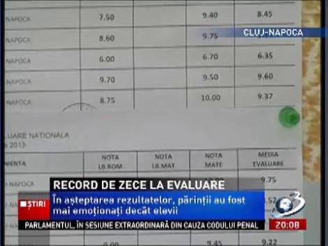 Record de note de 10 la evaluarea naţională