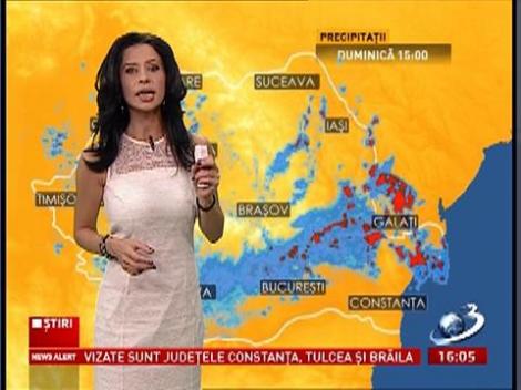 INFORMARE METEO : Ploi şi vijelii în sud-estul ţării