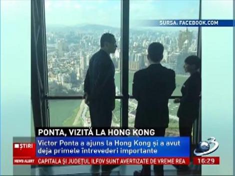 Imagini cu Victor Ponta de la Hong Kong