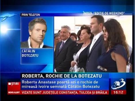 Roberta Anastase va purta o rochie de mireasă cu pene de struţ, by Cătălin Botezatu