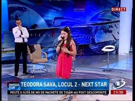 Sinteza Zilei: Teodora Sava cântă live o melodie din repertoriul lui Whitney Houston