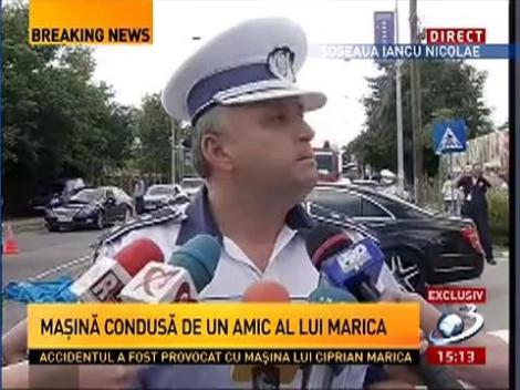 Şoferul maşinii lui Ciprian Marica nu a acordat prioritate