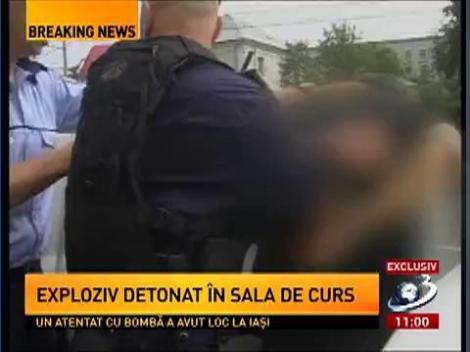 Primele imagini cu autorul atentatului de la Iaşi