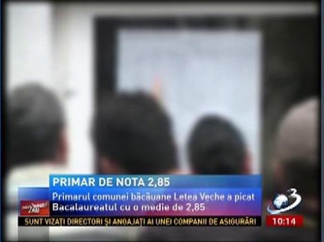 Un primar a picat BAC-ul cu 2,85, pentru că nu a avut niciun interes să promoveze