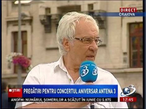 Actorul Valeriu Dogaru, din piața Mihai Viteazul din Craiova, despre aniversare Antenei