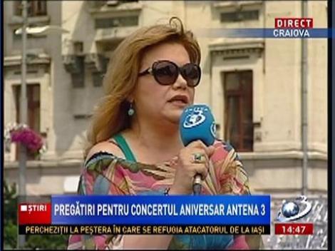 Actrița Natașa Raab, în direct din Craiova, despre aniversarea Antenei 3