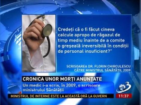 Cronica unei morţi anunţate. Tragedia de la Maternitatea Giuleşti, anticipată de un medic