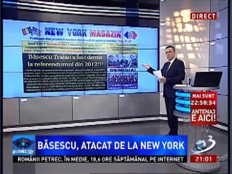 New York Magazine nu-l mai recunoaşte pe Traian Băsescu drept preşedinte al României