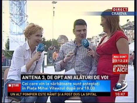Radu Tudor şi Dana Grecu, la sărbătoarea Antenei 3