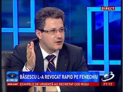 Subiectiv: Ministrul Mihnea Costoiu, despre decizia de revocare a luI Relu Fenechiu