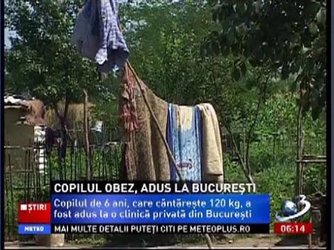 Copilul obez, adus la Bucureşti. Va beneficia de tratament şi are şanse la o viaţă normală
