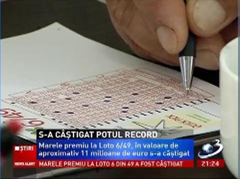 S-a câştigat potul record la Loto