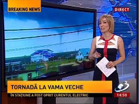 Imagini uluitoare! Tornadă la Vama Veche