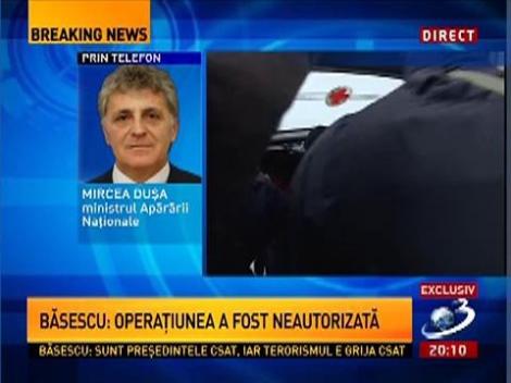 Mircea Duşa: Armata nu este implicată în acţiuni ilegale